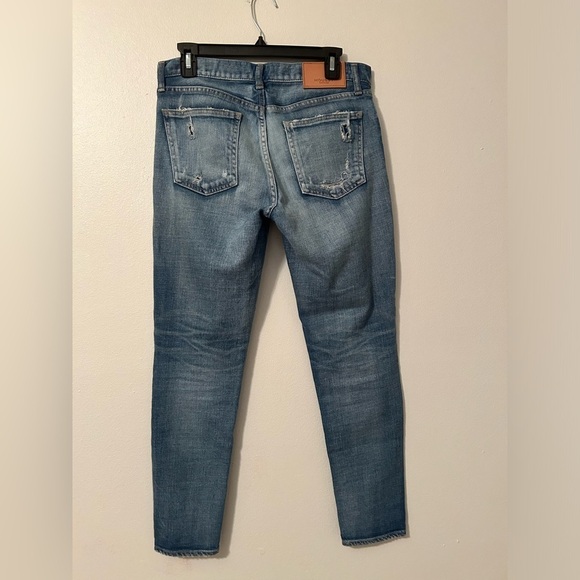 Moussy Vintage Li Howa Jeans 27 Distressed Stretch Light Wash Japan - Picture 7 of 16